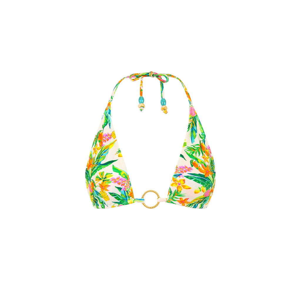TOP188: Ring Halter Bikini Top - Golden Hour