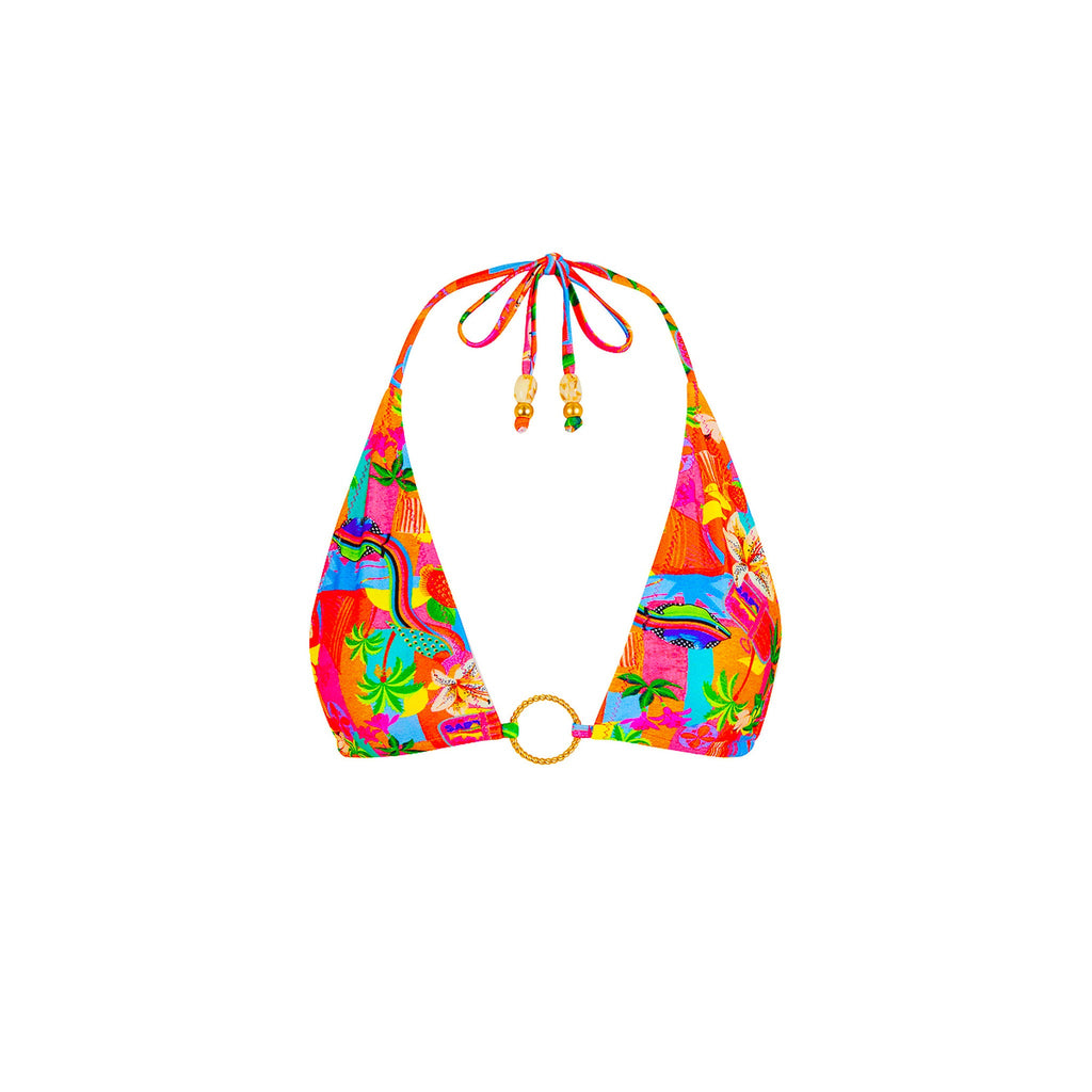TOP188: Ring Halter Bikini Top - Havana Haven