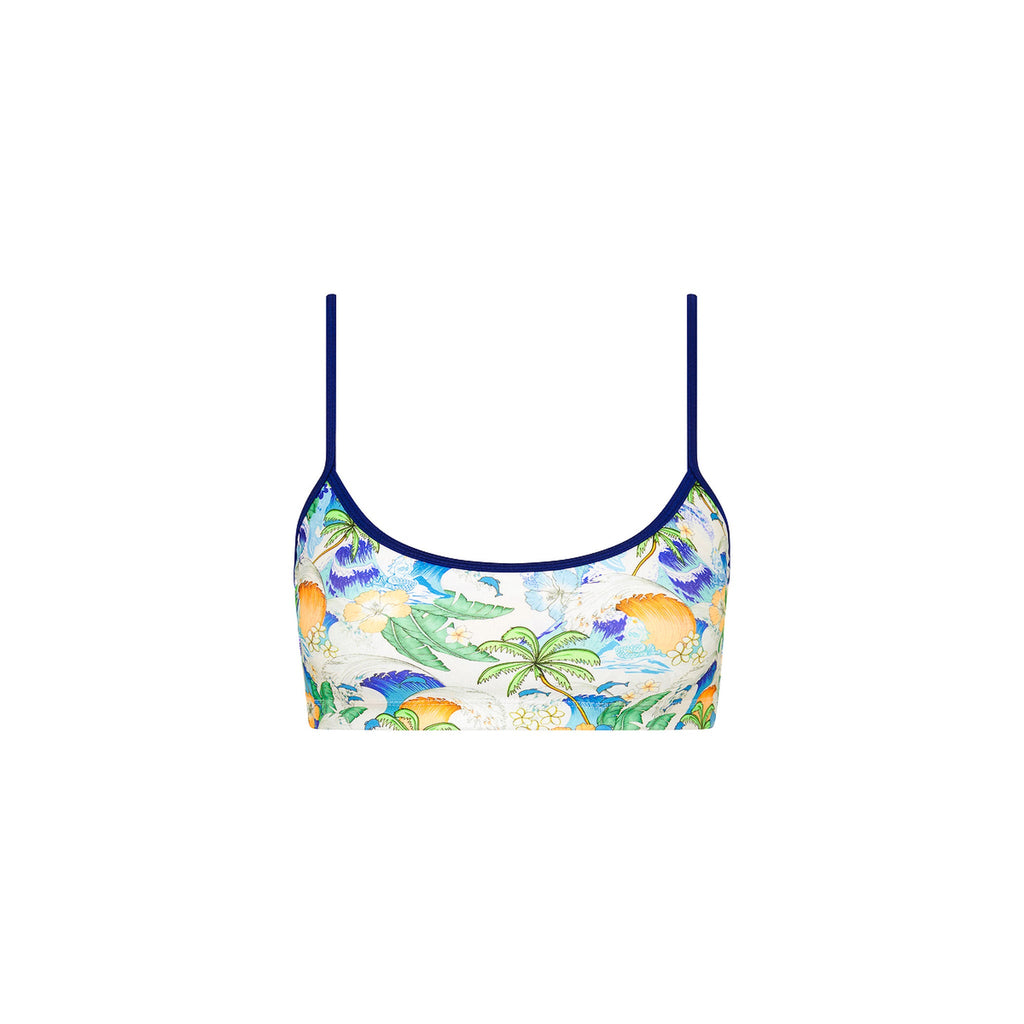 TOP228: Swim Tank Bikini Top - Blue Crush
