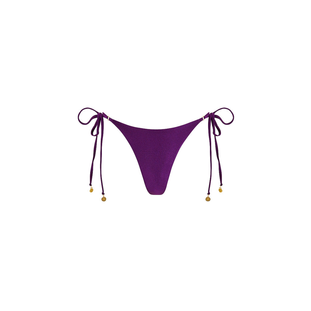 BOT228: Thong Tie Side Bikini Bottom - Sugar Plum