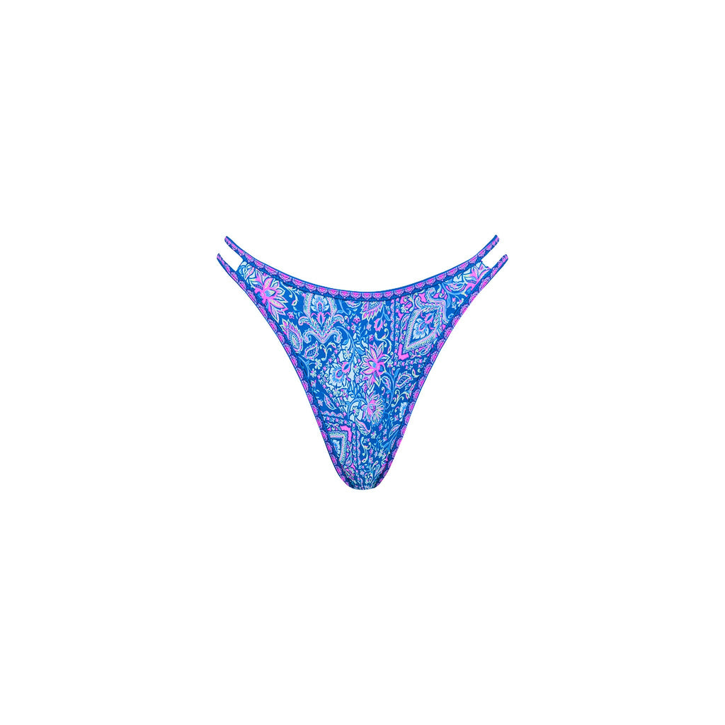 BOT236: Twin Strap Cheeky Bikini Bottom - Lilac Moon
