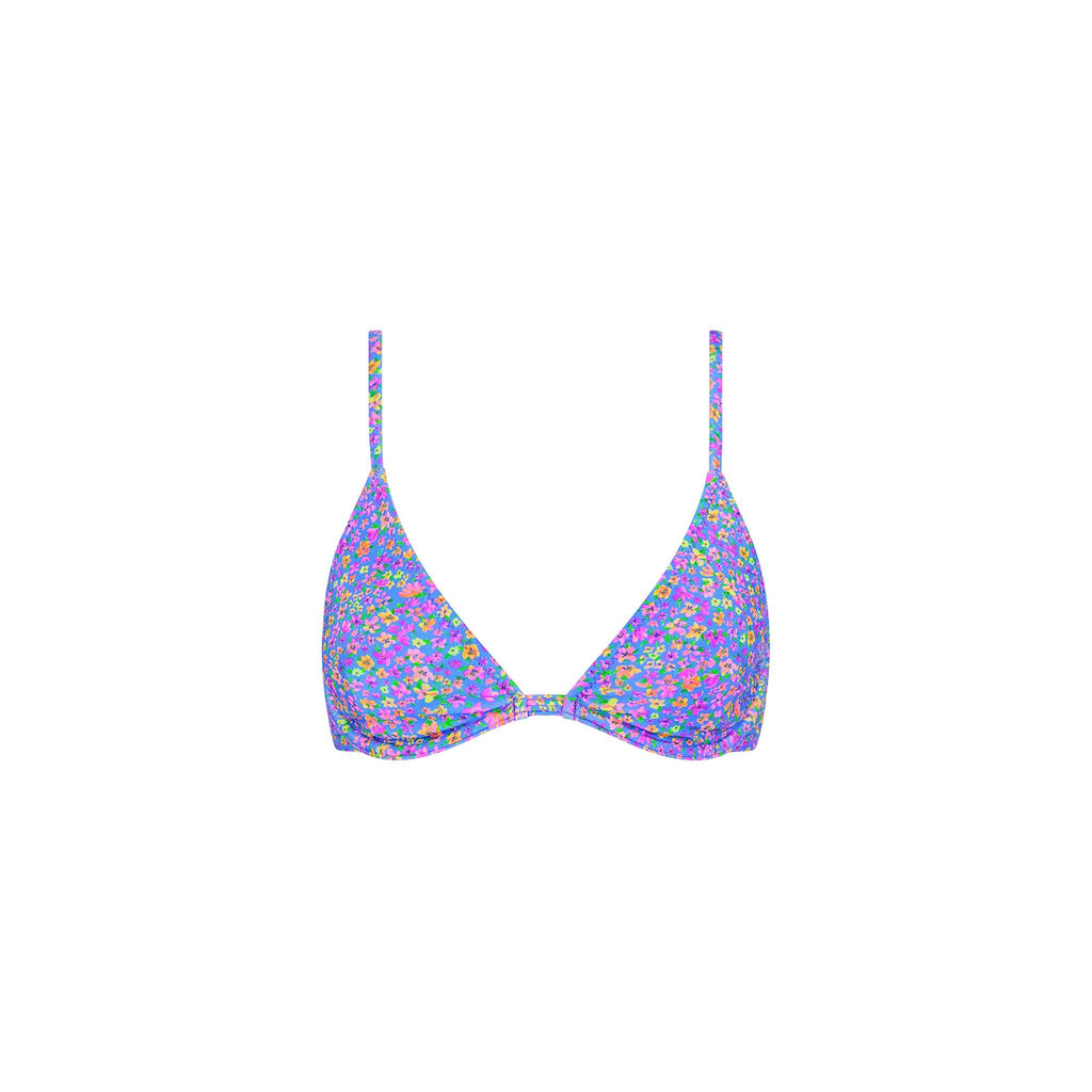 TOP176: Underwire Triangle B-C Cup Bikini Top - Bubblegum Blossom