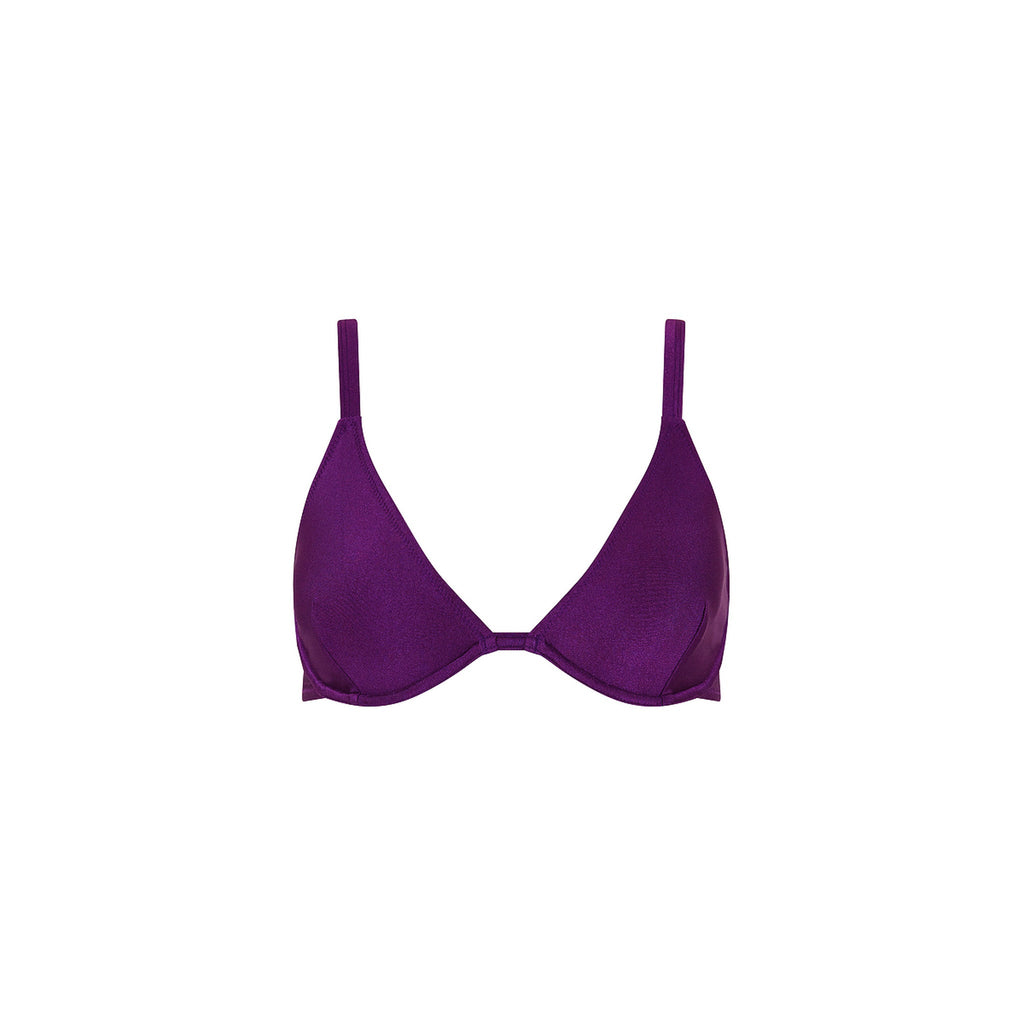 TOP178: Underwire Triangle D+ Cup Bikini Top - Sugar Plum