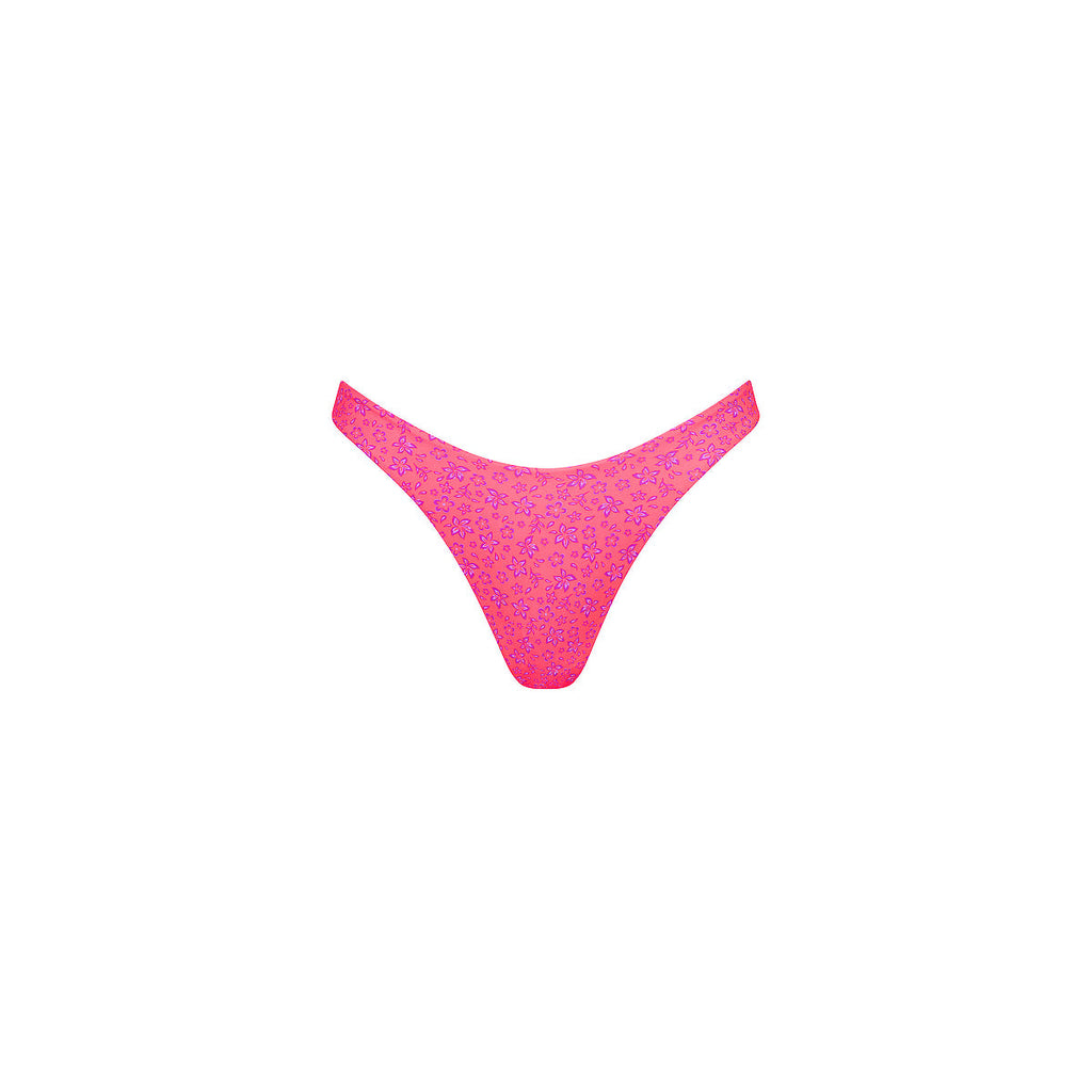 BOT278: Gathered Deep V Thong Bikini Bottom - Kiss Me