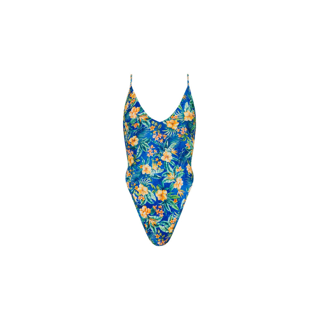 ONE325: Plunge Cross Back One Piece - Tropez Tides