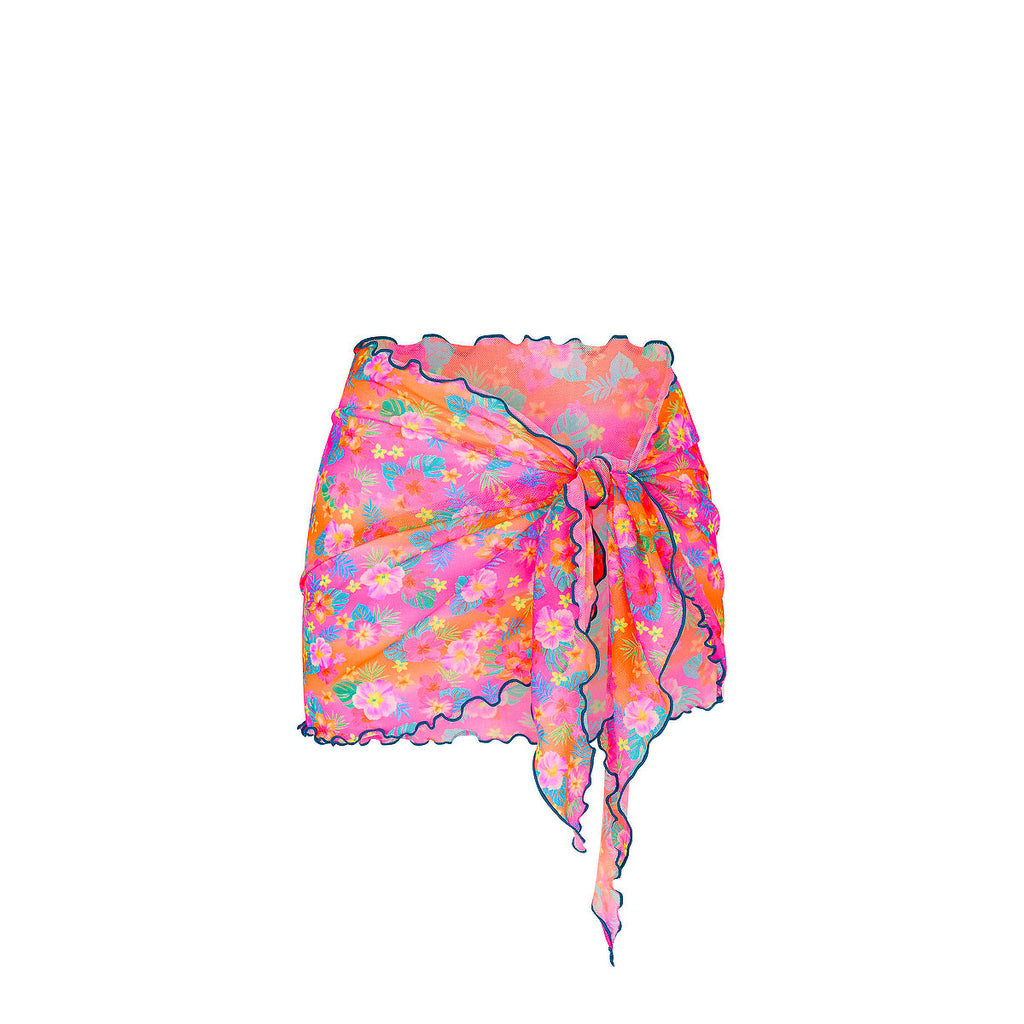 SAR102: Mini Mesh Sarong - Summer Glow