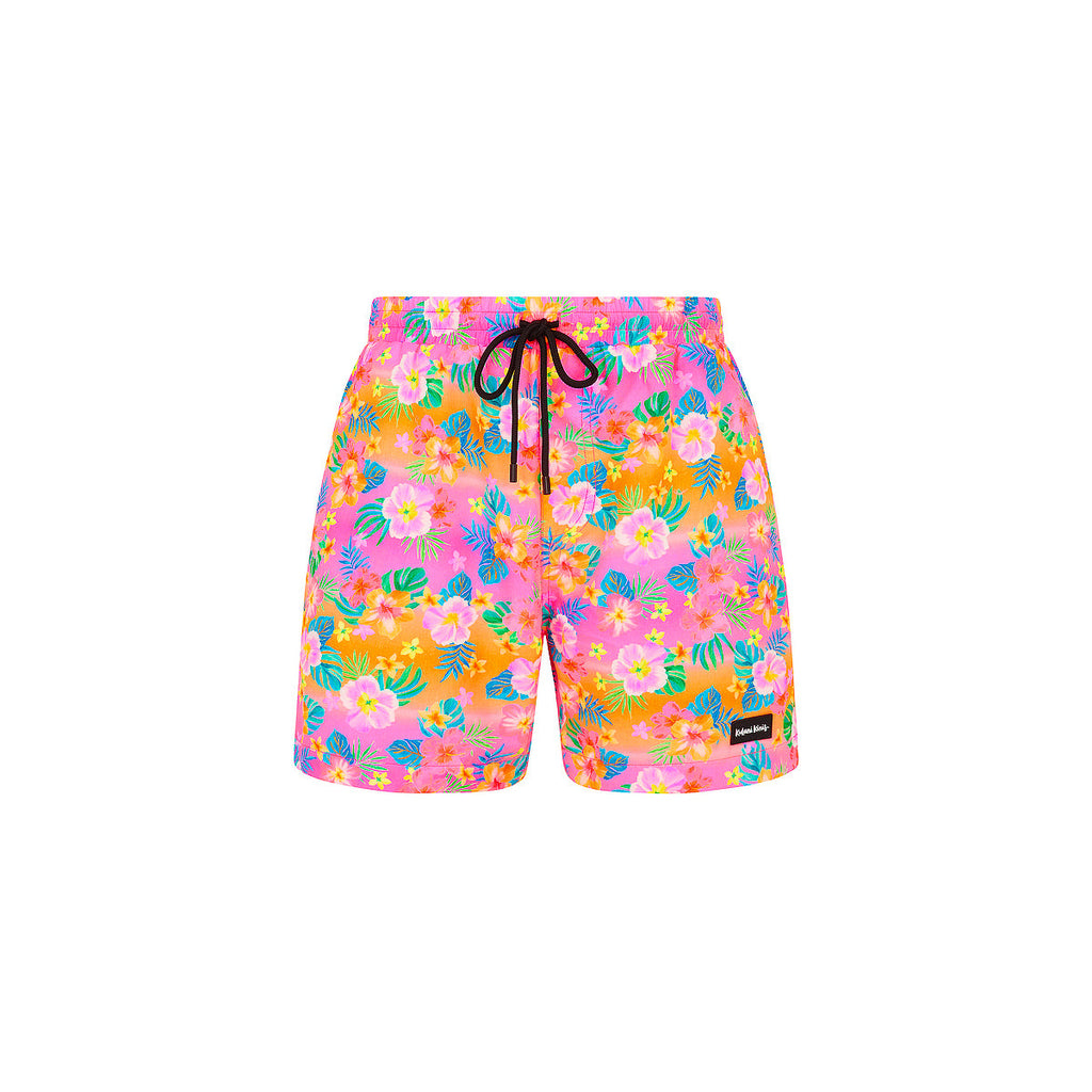 TRUNK110: Men's Swim Trunks - Summer Glow