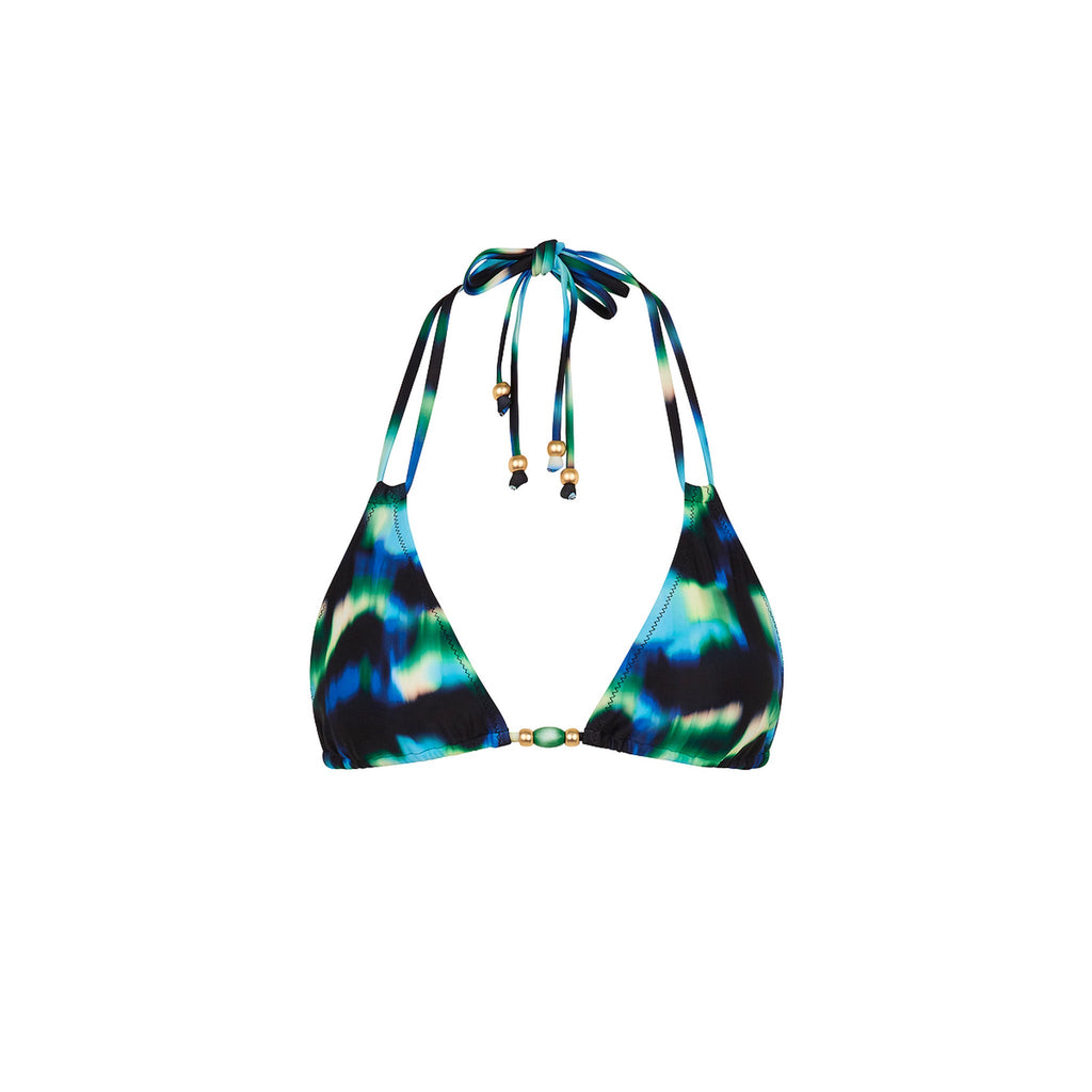 TOP155: Halter Bralette Bikini Top - Ocean Mischief