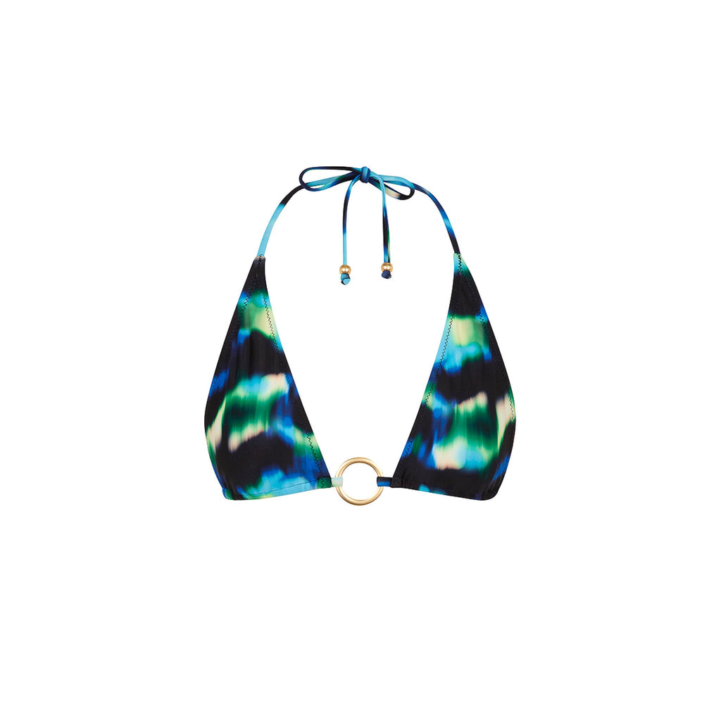 TOP188: Ring Halter Bikini Top - Ocean Mischief
