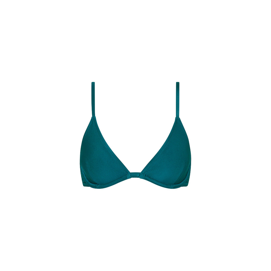TOP176: Underwire Triangle B-C Cup Bikini Top - Laguna Haze