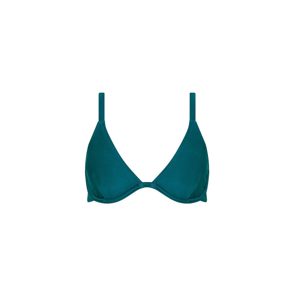 TOP178: Underwire Triangle D+ Cup Bikini Top - Laguna Haze