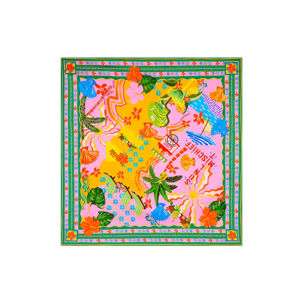 17493: Summer Bandana Scarf Top - Sunlit Spritz