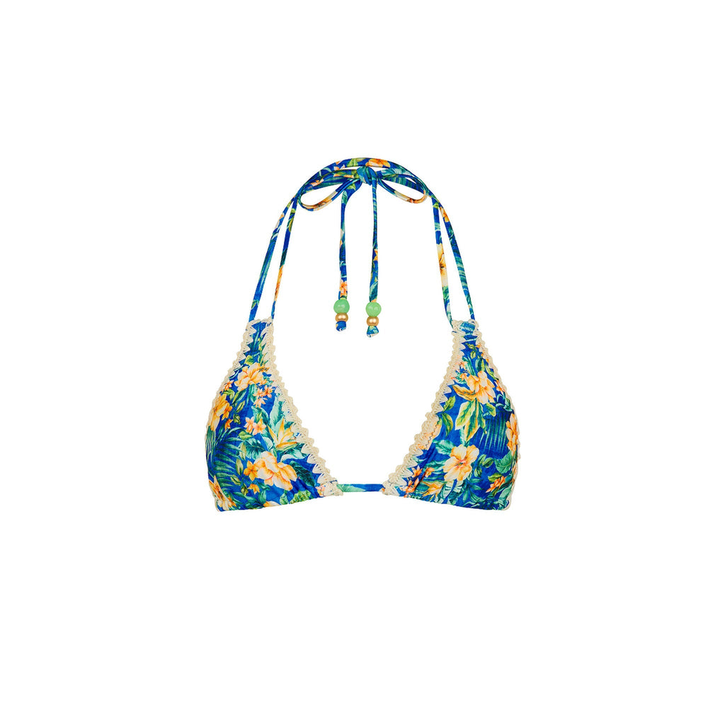 TOP167: Crochet Halter Bikini Top - Tropez Tides