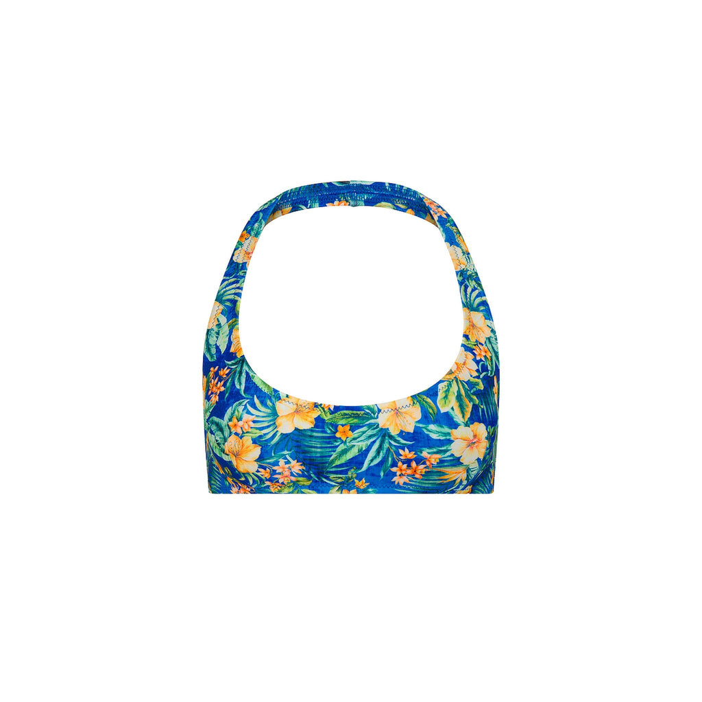 TOP206: Slim Crop Halter Bikini Top - Tropez Tides