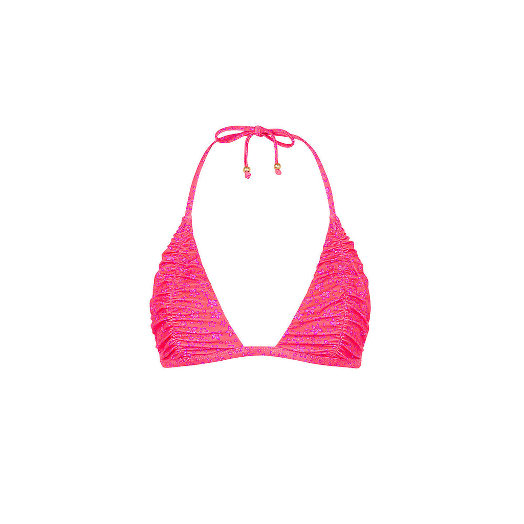 TOP211: Gathered Stitch Bralette Bikini Top - Kiss Me